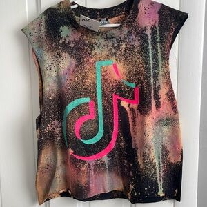 Tik Tok bleached shirt